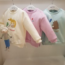 아가방 22 겨울 베이비페어! 포근 기모 가득 맨투맨 티셔츠 컬러 어쩜 너무 이뻐 기모 맨투맨 티셔츠! 겨울 이쁜 티셔츠 하나면 외출복 놀이복 걱정없어 겨울 티셔츠