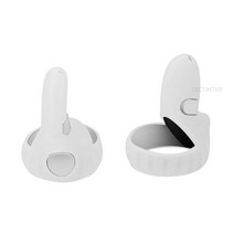 oculus quest 2 vr Accessories 오큘러스 퀘스트2 컨트롤러 핸들 그립 커버 컨트롤러 보호용 실리콘 커버 액세서리, 하얀