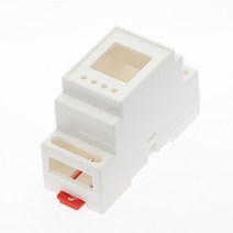 DIN 레일 PLC 정션 박스 플라스틱 전자 상자 프로젝트 케이스 1 개 4 가지 색상 88x37x59mm 35-레일 장착, 4-01-12-화이티