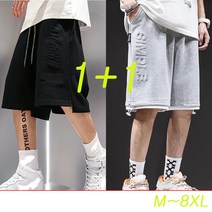 남성 밴딩 5부 팬츠 츄리닝 데일리 하프 반바지 단체복 운동복 홈웨어 오버핏 빅사이즈