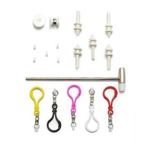 디폼블럭 8mm 전용 부자재 모음 / 블럭망치 피젯스피너 가방고리 팽이심 양면커넥터, 팽이심 100개