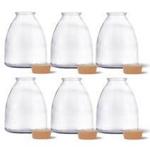 미르코리아 코르크 유리병 CR600R, 600ml, 12개