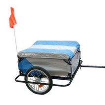 바이크트레일러 자전거트레일러 바이크 전기 자전거 캠핑 소형 수레 캐리어트레일러 강철 프레임 수하물 카트는 88lbs 16inch 휠 화물을 적재 할 수 있습니다, 은