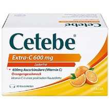 Cetebe 세테베 Extra 비타민 C 600mg 60정 독일 영양제, 60정 1개