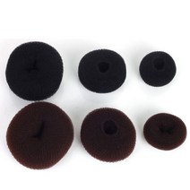 DDY 헤어도넛 업스타일 똥머리 당고 만두 올림머리, 브라운, 대