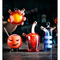 신기한물먹방 물 유리잔 컵 물병 칵테일잔 잔 신박템 이중컵, 볼 2 빨대
