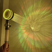 LED 음이온 샤워기 헤드 녹물 염소제거 정수 필터 수압상승 온도감지, 03. 필터형 LDE 헤드 (랜덤 LED)