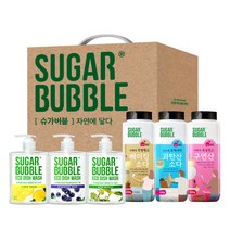 슈가버블 세제 6종 선물세트, 상세페이지 참조