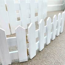 [왓위셀] 나무 화이트 접이식 울타리 펜스, 화이트울타리(대)-높이 30cm