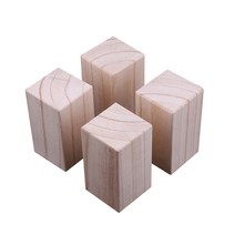 사각 블록 소나무 원목 가구 다리 발통 받침 나무다리 가구발 침대 테이블 쇼파 높이 조절, 7x7x5Cm/개