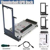 pc노트북 컴퓨터 그래픽카드 Thunderbolt-GPU PCIe 16X 비디오 카드 독 노트북 외부 그래픽 맥북 노트북용 PD 40Gbps 썬더볼트 3 4