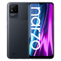 기기 이동 Realme narzo 50i 글로벌 버전 스마트폰 6 5 인치 대형 디스플레이 화면 4g64gb 5000mah 대용량 배터리 8mp 카메라 휴대 전화, 공식 표준, 카본 블랙