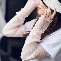여성 레이스 여름 팔토시, 블랙