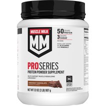 Muscle Milk 머슬 밀크 프로 시리즈 단백질 파우더 보충제 녹아웃 초콜릿 NSF 스포츠 인증 Pro Series Protein Powder Supplement Kn