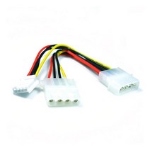 (CableMate 케이블메이트 IDE to FDD/IDE 2구 확장 Y형 케이블 0.15M (CH002 케이블메이트/케이블/확장, 1