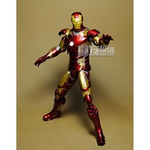 핫토이아이언맨 마크85 스파이더맨 마블 코믹스 슈퍼 히어로 시리즈 어벤저 스 아이언 맨 조인트 이동식 6 인치 액션 피겨 모델 장식 완구 어린이 선물, [01] Iron Man, [01] 6-inches