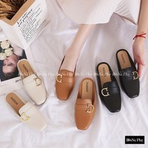 [당일발송] lrx-6 D링 메탈 버클 여성 뮬 블로퍼 젤리슈즈 구두 슬리퍼 플랫슈즈 ddonaplay