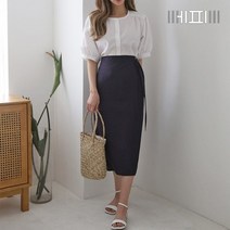 [에피소드블랑] 여성 여름 린넨 랩스커트 DB0226