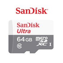 샌디스크 EZVIZ C6C 마이크로SD카드 64G 울트라 MicroSD 어댑터증정, 64GB