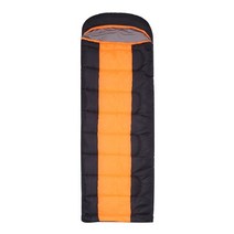 캠핑 겨울 침낭 백패킹 Heated Sleeping Bag for Adults USB Powered Heating Pad Camping Warm with 3-Level Temper, [04] Black Orange