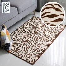 무/신화100X150브라운/지브라러그/극세사러그/거실카페트