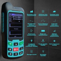 면적측정기 GPS 토지 농지 경사 고정밀 거리 계측기 Mileseey 테스터, MC8061, 1개