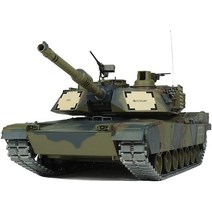 어른용 탱크RC탱크 라디콘 미국 M1A2 에이브람스 주력 탱크 카모플라주 그린 완제품 페인트 2.4Ghz, 한개옵션0