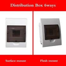 정션박스 분전함 표면 장착 회로 차단기 분배 보호 플러시 장착 4 6 8 10 12 15 18 24 웨이, 2.Surface mount - junction box
