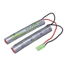 Lismkey 8S 2/3A 9.6v 1600mAh Butterfly NunChuck NIMH 배터리 팩 Airsoft Guns 용 미니 타미야 커넥터 포함 ICS CA TM SR, [01] 1pcs batetry only