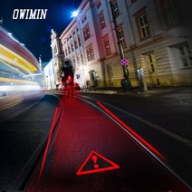 자동센서 자전거 후미등 도로에 경고표시, 옵션12