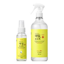 매일 손소독제 세니타이저 에탄올 70% 스프레이형, 500ml 스프레이