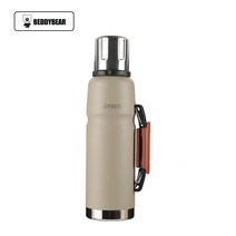 컵곰 아웃도어 갤런포트 1100ml 대용량 보냉 보온 아웃도어 캠핑 스포츠 탐색 휴대용 물병, [갤런포트1100ml-미네랄그레이], 200개부터 단가
