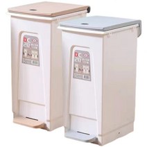 리빙스캔들 대용량 2단 재활용 분리수거함 가정용 휴지통 20L 쓰레기통, 1개, 베이지20L+그레이20L