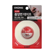 오공 초강력 폼양면 테이프 백색 24mm x 2.5m, 3개