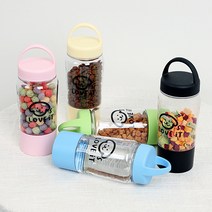 댕스러빗 펫워터보틀 휴대용 강아지 산책 물병, 옐로우