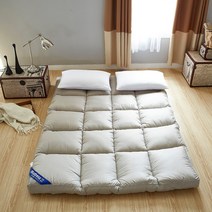 5cm 10cm 매트리스 침대 토퍼 침구 매트 패드 탑퍼 킹 퀸 슈퍼싱글 싱글, 10센티-그레이 + 1.8x2.2m