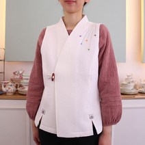 윤슬 촘촘한 코스모스 누비 조끼 생활한복