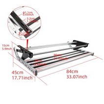 캠핑카 작업대 사다리 계단 트레일러 스텝dreamrv 수동 rv 싱글 스텝 코치 56, 폭 84cm