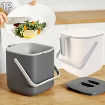 밀폐 음식물 쓰레기 처리 칩 통 종량제봉투 냉동 실, 아이보리