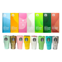 스타벅스 마카롱 대용량 몬스터 텀블러 900ml 빨대포함 답례품 돌찬치선물, 실버