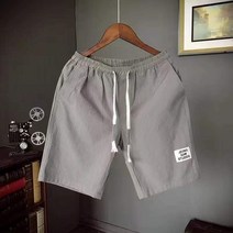 아이스 린넨 팬츠 남칠부바지 슬림 속건 반바지 면마 스포츠 7부바지 와이드 스트레이트