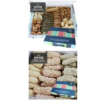 완전 알뜰한과 2번세트 전병+유과 선물 보자기포장, 없음, 상세설명 참조