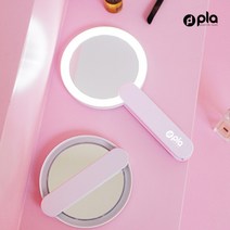 플라 LED 가벼운 패션 손거울 핑크, 1