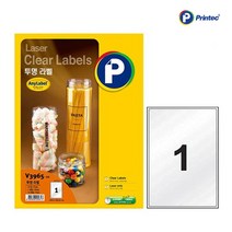 애니 레이저 투명라벨 (V3965 10매 1칸), 단품