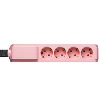 LS전선 누전차단 멀티탭 4구 플랫케이블 블라썸핑크, 1.5m, 1개