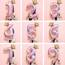 초대형 숫자 풍선 40인치 1m 생일 아기 1000일 돌 두돌 세돌 셀프 촬영 파티, 3