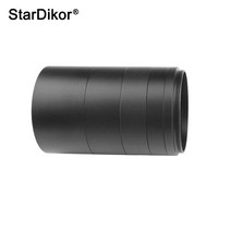 Stardikor t2m48x0.75 초점 거리 확장 튜브 키트 5mm 10mm 15mm 20mm 30mm 천체 망원경 사진 t 링, 없음