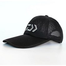 DAIWA 모자 낚시 모자 남성용 선 스크린 통기성 중공 모자 야외 스포츠 러닝 캠핑 안티 uv 커플 모자 2022, 검은색, 검은색