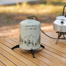 초소용 폴딩 가스받침대 지지대 30g 이소가스 부탄 거치대, 카키(그린)