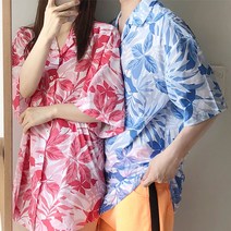 하와이안셔츠 오픈 카라 여름 바캉스 코디 커플 여행 바캉스남방